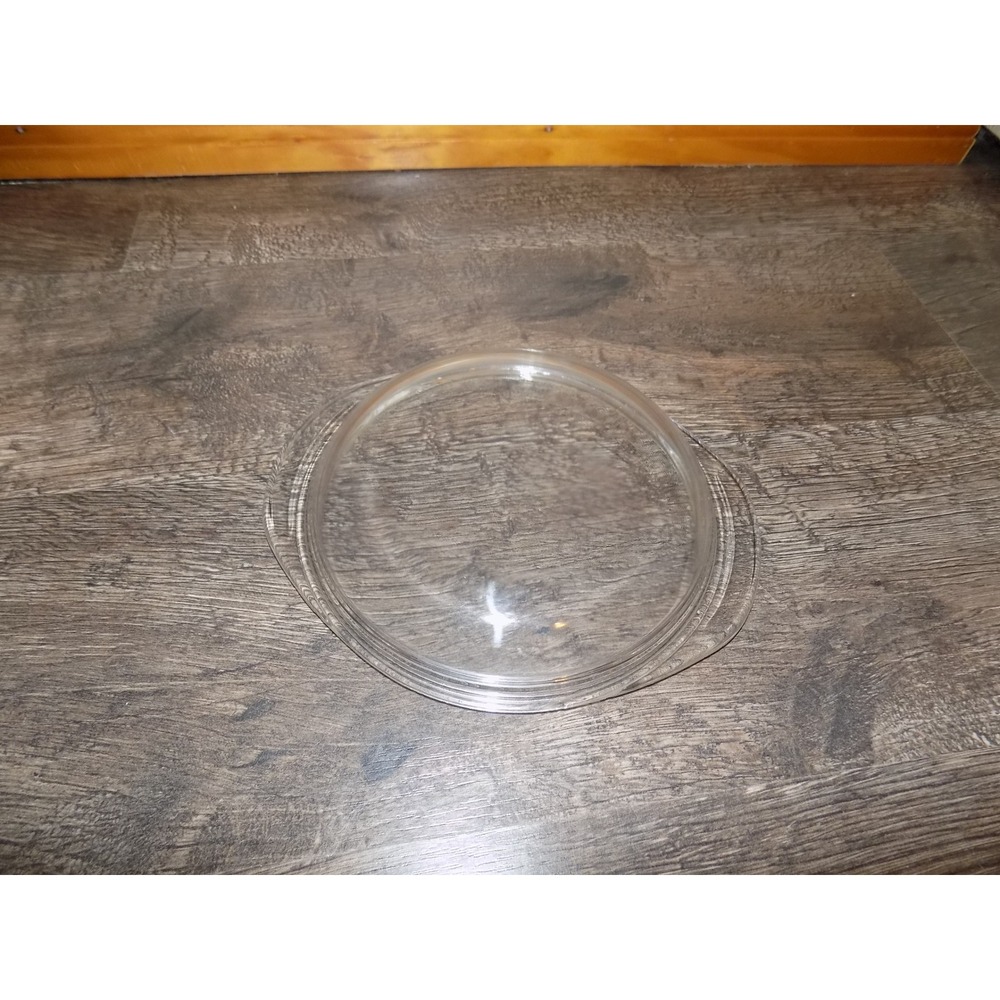 Pyrex 684-C A-10 Replacement Lid Clear Good Round Glass Tab Handles